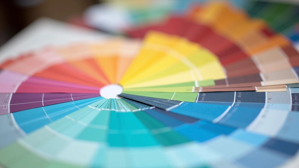 Farbkreis und professionelle Farbpaletten für Designunterricht