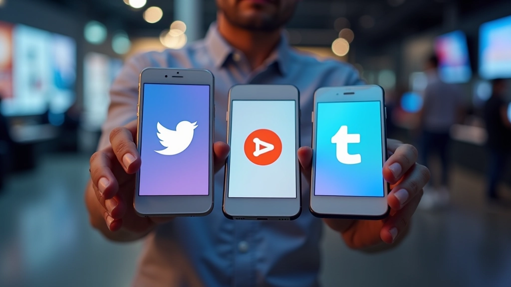 Große Bildschirme zeigen berühmte Markenlogos mit charakteristischen Farben - Apple, Netflix, Spotify, Amazon in einer Galerie